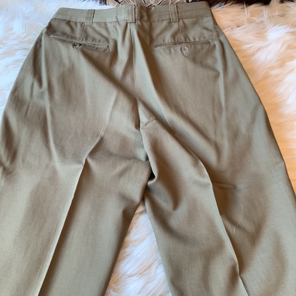 Men’s Perry Ellis Pleated and Cuffed Khaki Dress Pants Size 32 x 30 - Picture 5 of 7